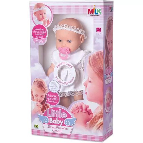 BONECA LITTLE BABY MINHA PRIMEIRA ORACAO