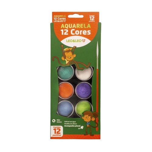 AQUARELA 12CORES LEONORA 4193