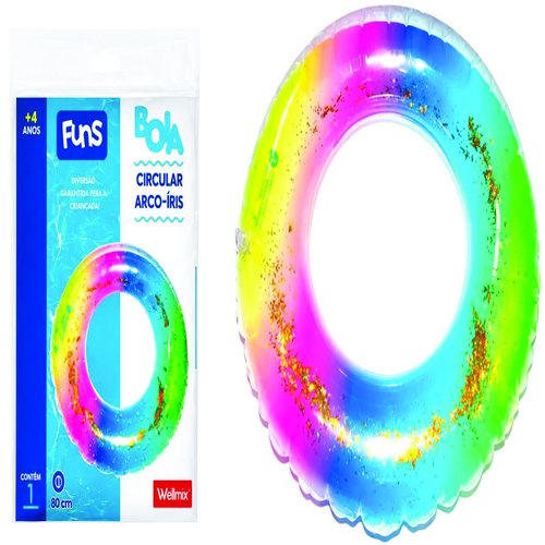 BOIA CIRCULAR ARCO IRIS 55CM