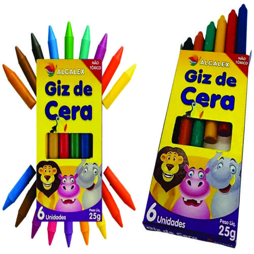 GIZAO DE CERA 06CORES ALCALEX