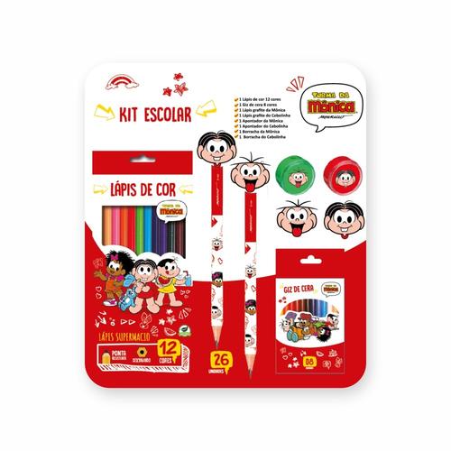 KIT ESCOLAR 26PCS TURMA DA MONICA LYKE 2