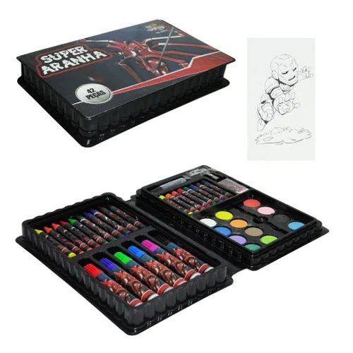 KIT P USO ESCOLAR MALETA COLORIDA C/ 42 