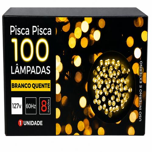 TAB PISCA-PISCA 100LAMPADAS LED BRANCO Q