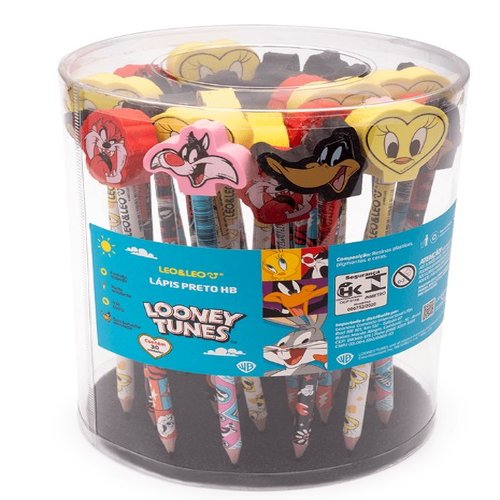 LAPIS HB C/BORRACHA LOONEY TUNES