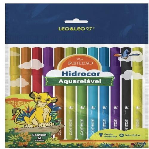 HIDROCOR REI LEAO OPPBAG 12CORES