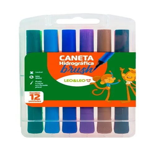 CANETA HIDROGRAFICA BRUSH C/12