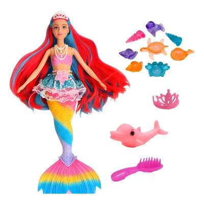BONECA SEREIA COM GOLFINHO ARTICULADA