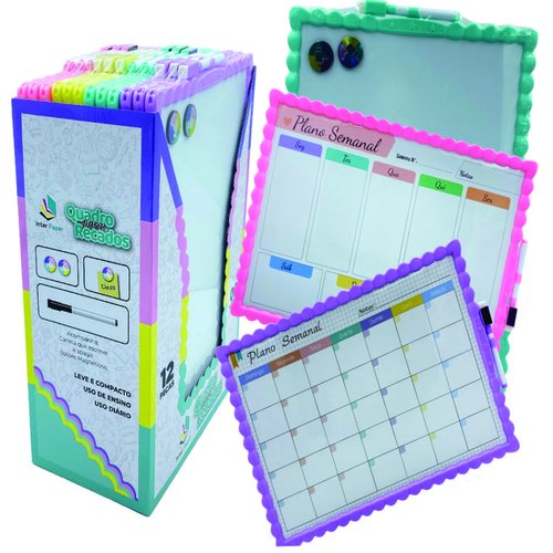 QUADRO PARA RECADOS DE PLASTICO PP. META