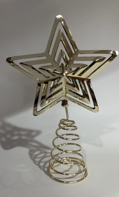 PONTEIRA METAL ESTRELA 15CM X 3,8CM X 22