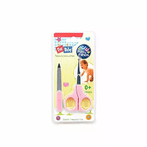 TESOURA E LIXA UNHAS ROSA UNICA