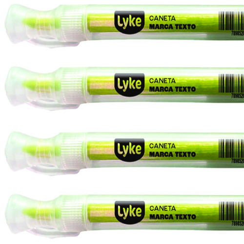 MARCA TEXTO NEON AMARELO LYKE