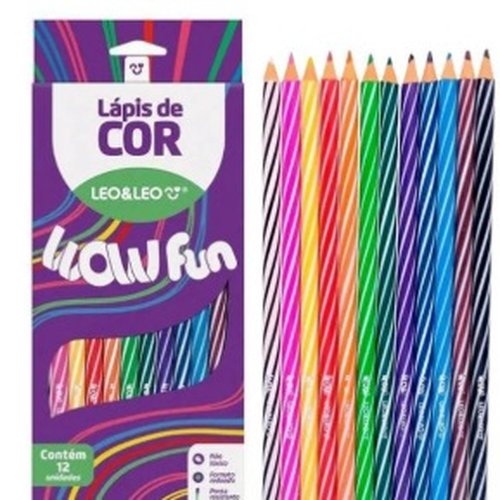 LAPIS DE COR WOW 12 CORES REDONDO 4677