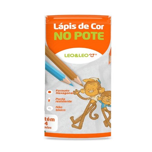 LAPIS DE COR NO POTE 24 CORES REDONDO LE