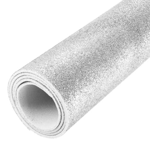 EMBORRACHADO C/GLITER 40X47 BRANCO