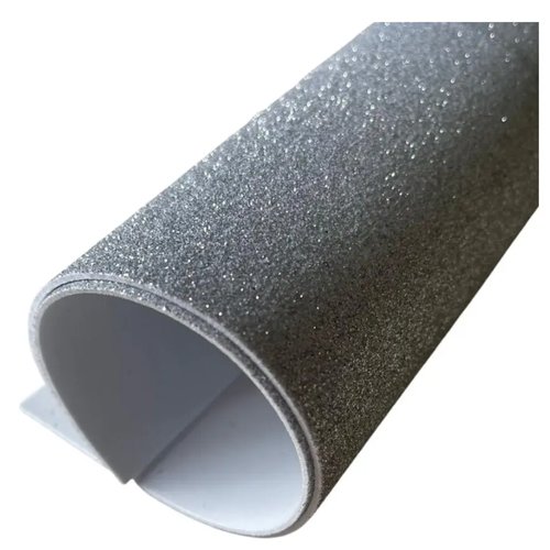 EMBORRACHADO C/GLITER 40X47 PRATA