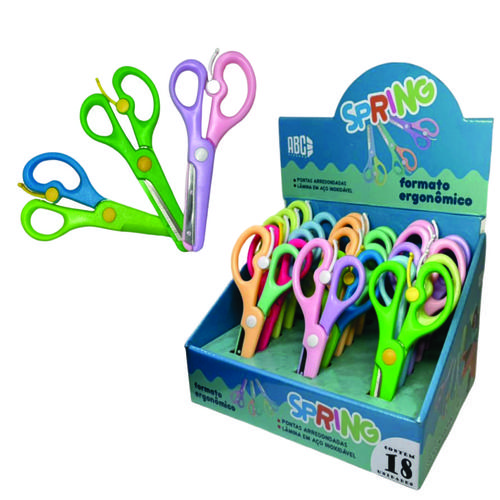 TESOURA ESCOLAR SPRING MOLA