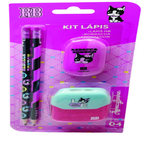 KIT LAPIS GRAF HB RESINA C/ 4 PECAS REBE