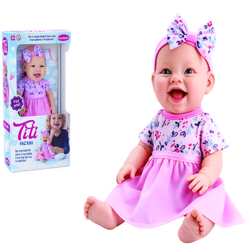 BONECA TITI FAZ XIXI