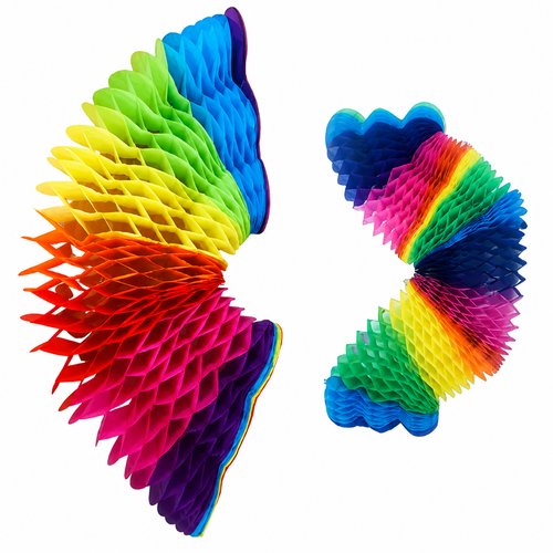 ENFEITE ORIGAMI SANFONADO DE PAPEL PARA 