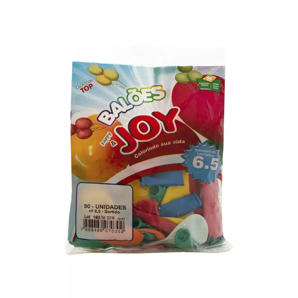 BALAO LISO JOY 6,5 COLORIDO