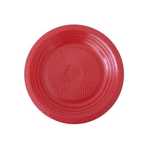 PRATO DESC. 15CM VERMELHO C/10