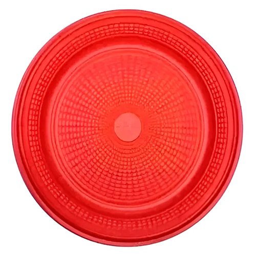 PRATO DESC. 18CM VERMELHO C/10
