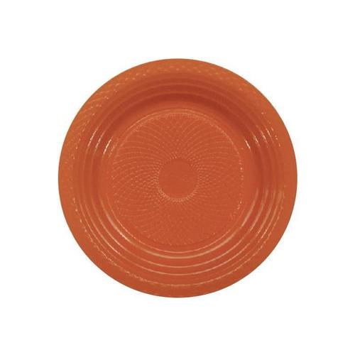 PRATO DESC. 15 CM LARANJA C/10