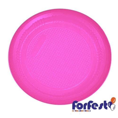 PRATO DESC. 15CM RASO PINK C/10