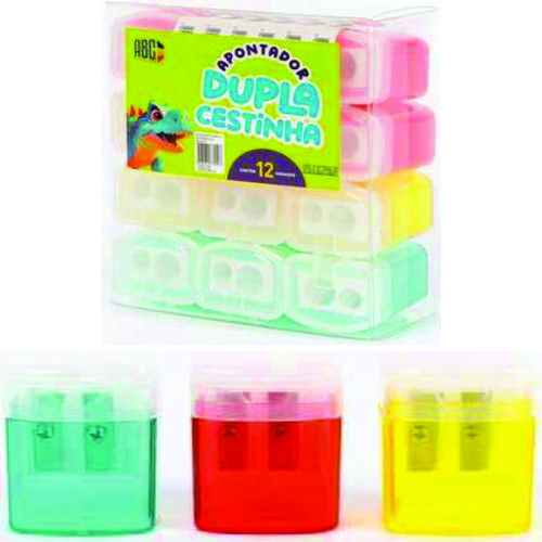 APONTADOR DUPLO CESTINHA ABC