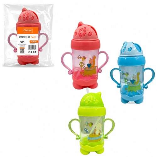 COPO INFANTIL C/ ALCA DE PLASTICO 250ML