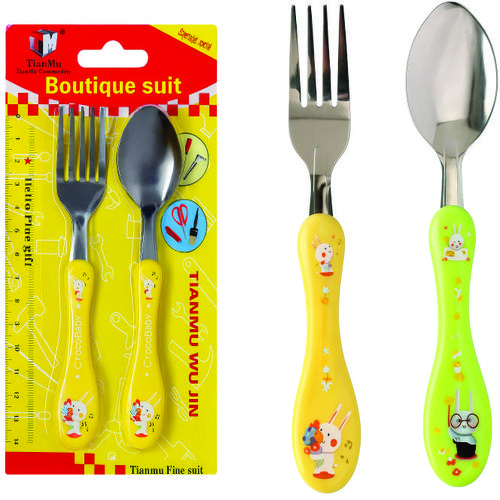 KIT INFANTIL COLHER E GARFO 16 CM