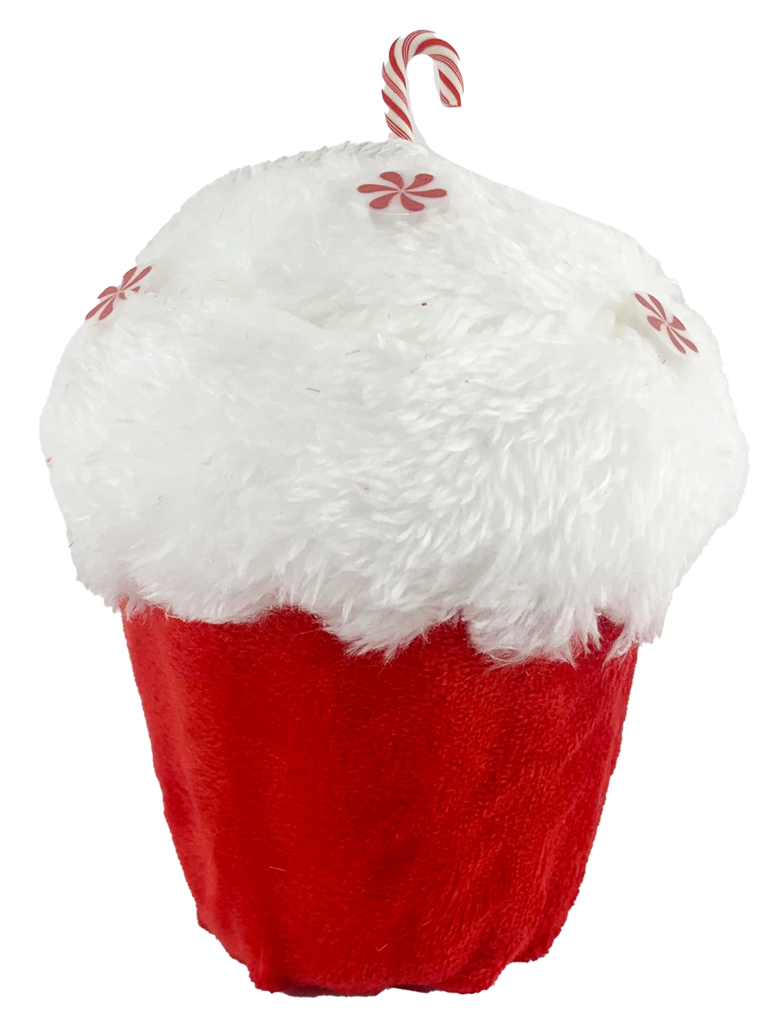PENDENTE CUPCAKE CAMURCA BR/VM 8CM X 8CM