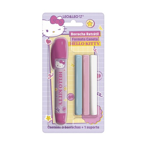BORRACHA CANETA RETRATIL HELLO KITTY - B