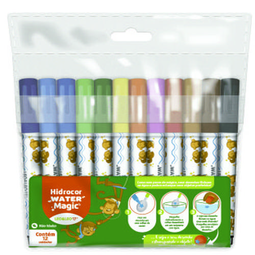 HIDROCOR WATER MAGIC - ESTOJO 12 CORES L