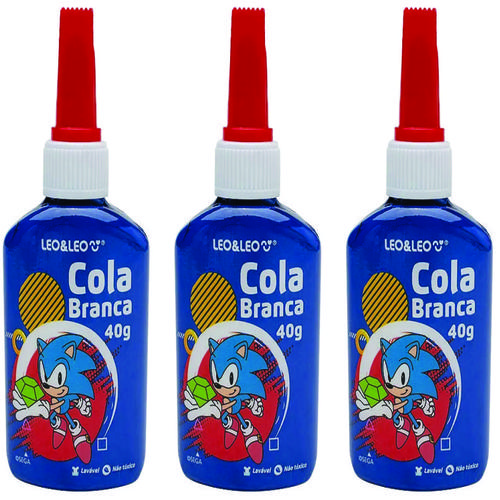 COLA BRANCA ESCOLAR LIQUIDA SONIC 40GRAM