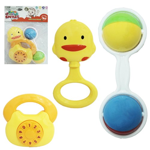 KIT DE CHOCALHO CONTENDO 03 PCS,MEDINDO 