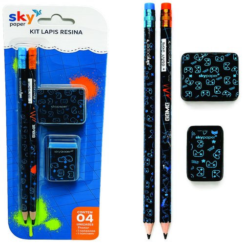 KIT 4 PECAS GAMER BLISTER C/4UN GM1206 S