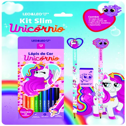 KIT 4 PECAS UNICORNIO BLISTER C/4UN UN12