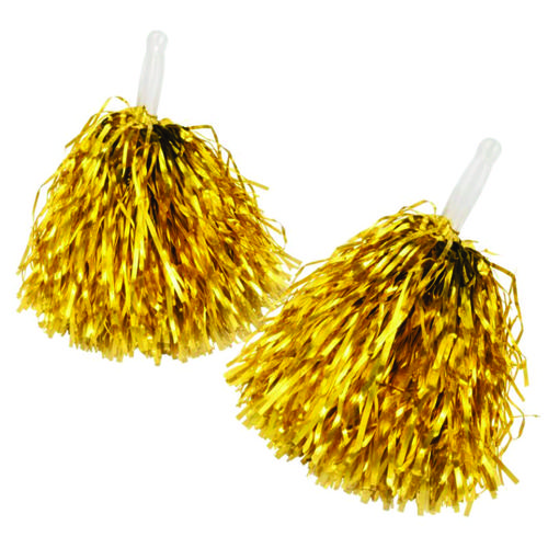 POMPOM METALIZADO DOURADO QFESTAS