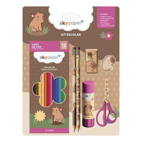 KIT 7 PECAS CAPIVARA BLISTER C/7 UN CP12