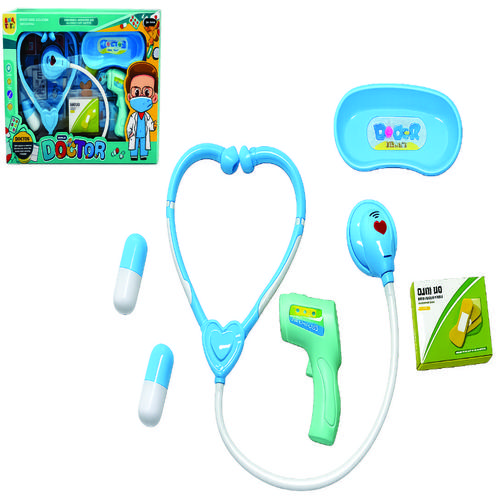 KIT MEDICO AZUL 6 PCS 32X23CM