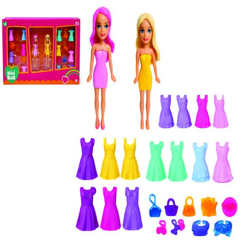 PACK 2 BONECAS ROUPAS ARKTOYS