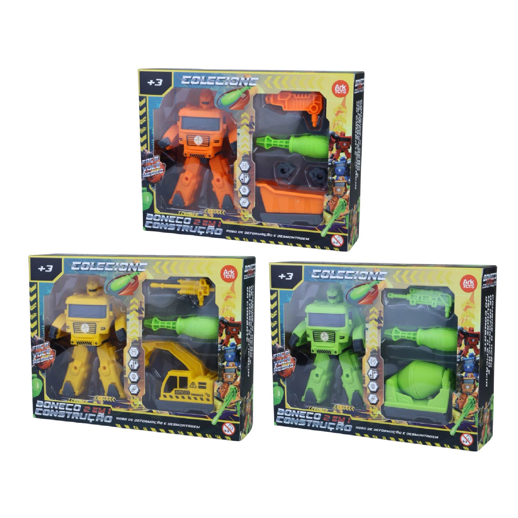 BONECO 2 EM 1 CONSTRUCAO ARKTOYS