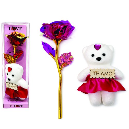 KIT FLOR ARTIFICIAL COM ENFEITE DECORATI
