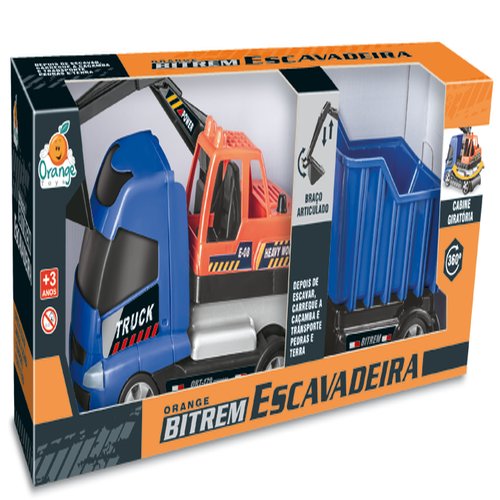 ORANGE BITREM ESCAVADEIRA