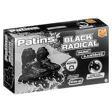 PATINS INLINE AJUSTAVEL BLACK
