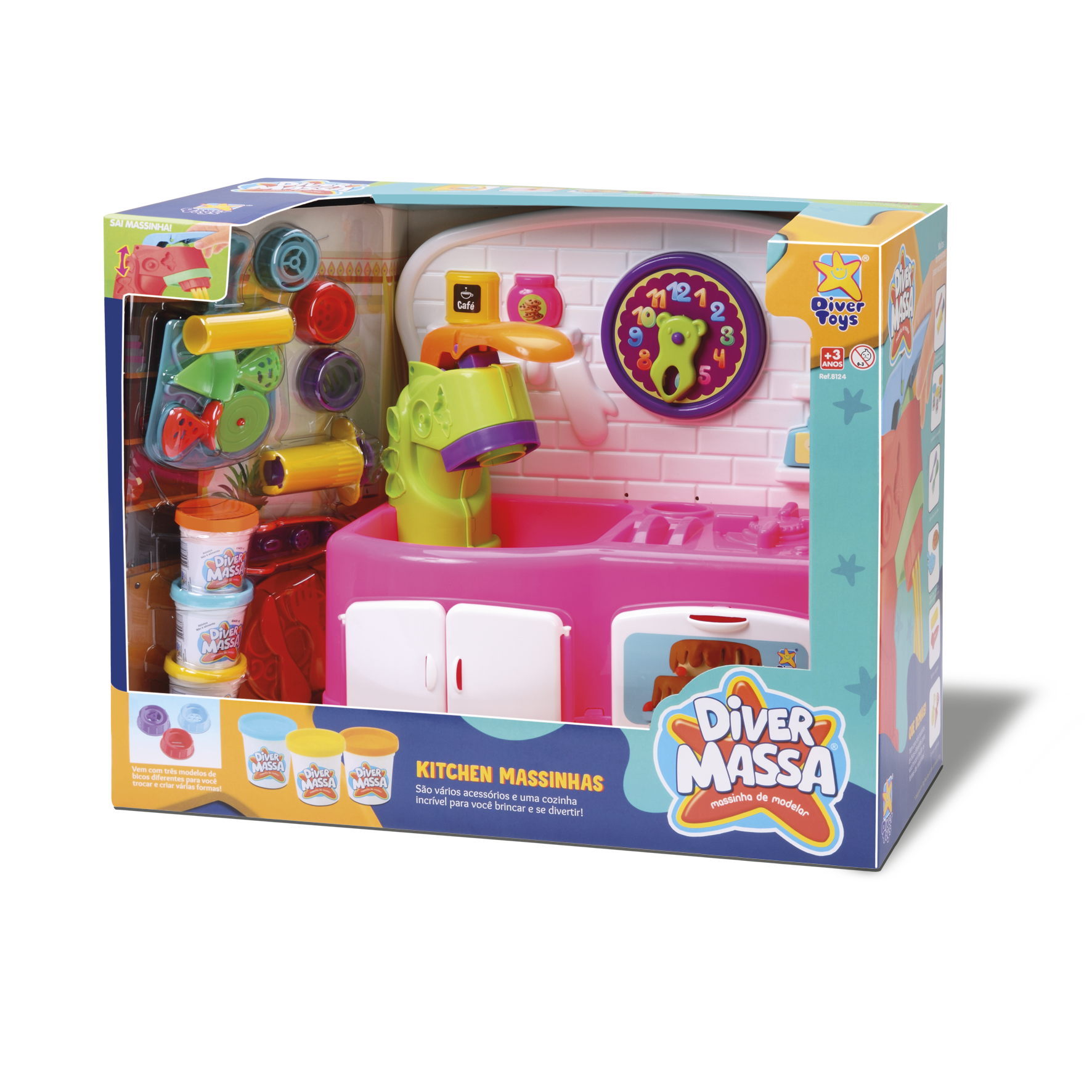 DIVER MASSA KITCHEN PINK - COZINHA C/MAQ