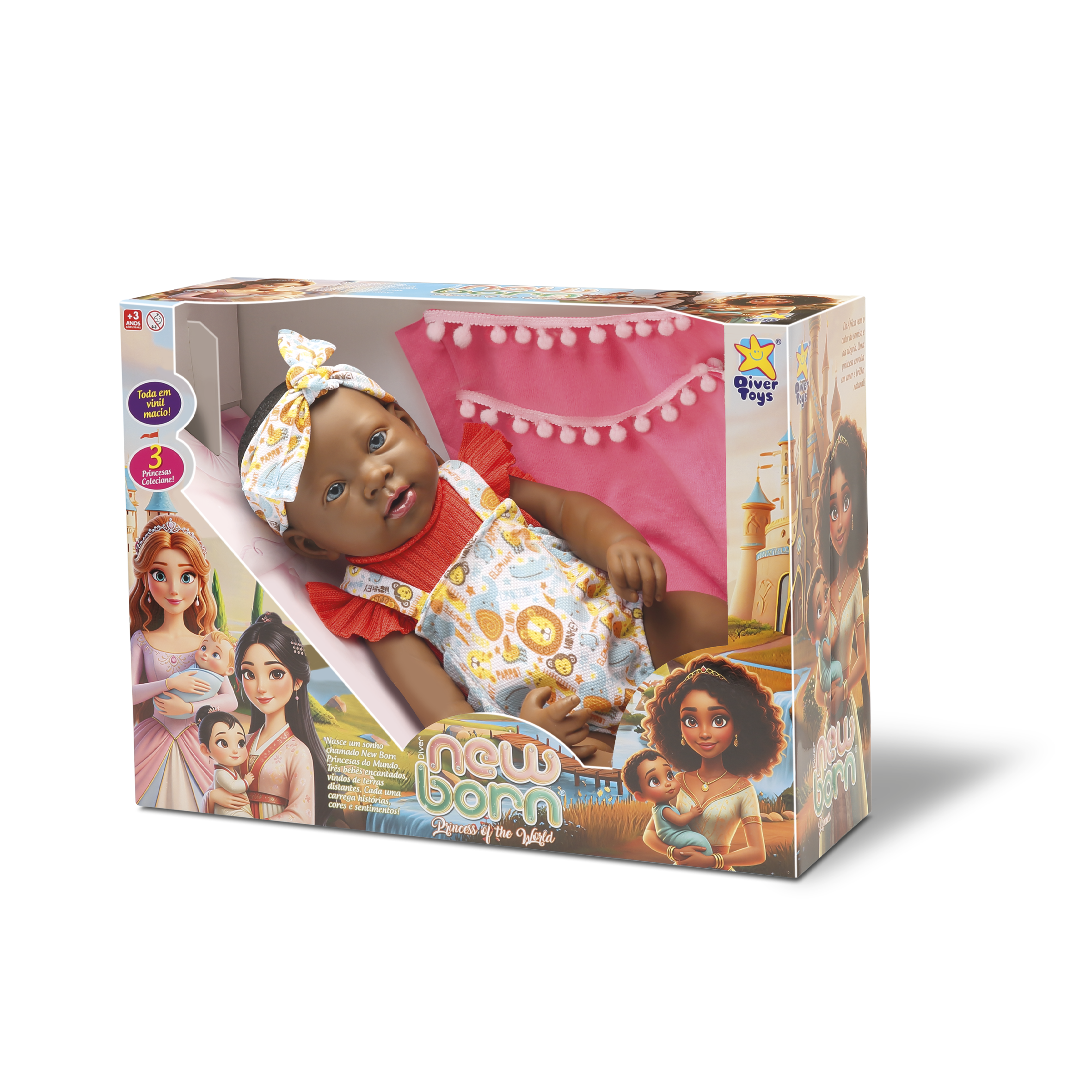 BONECA NEW BORN COLLECTION NEGRA