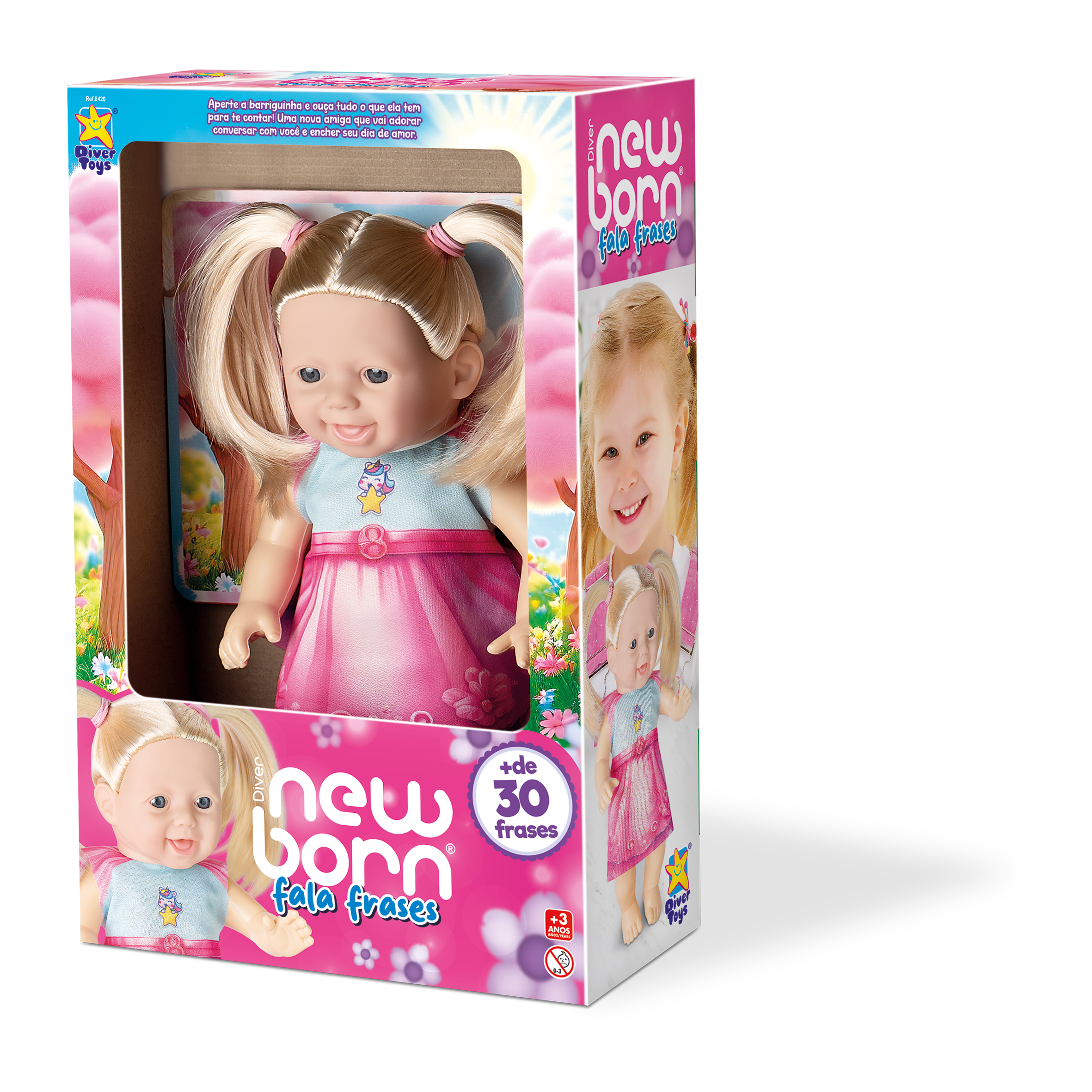 BONECA NEW BORN FALA FRASES